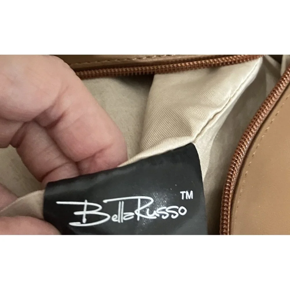 Bella Russo Faux Leather Large‎ Sachel Overnight Travel Duffel Bag